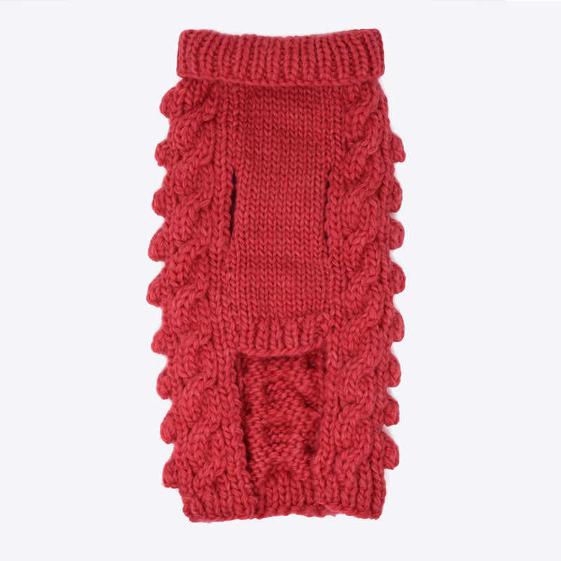 WARE OF THE DOG SWEATER KNIT TURTLENECK BERRY PINK