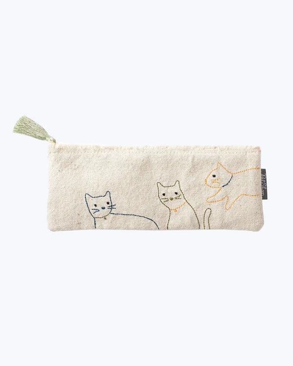 CATS CANVAS POUCH by Fringe Studio