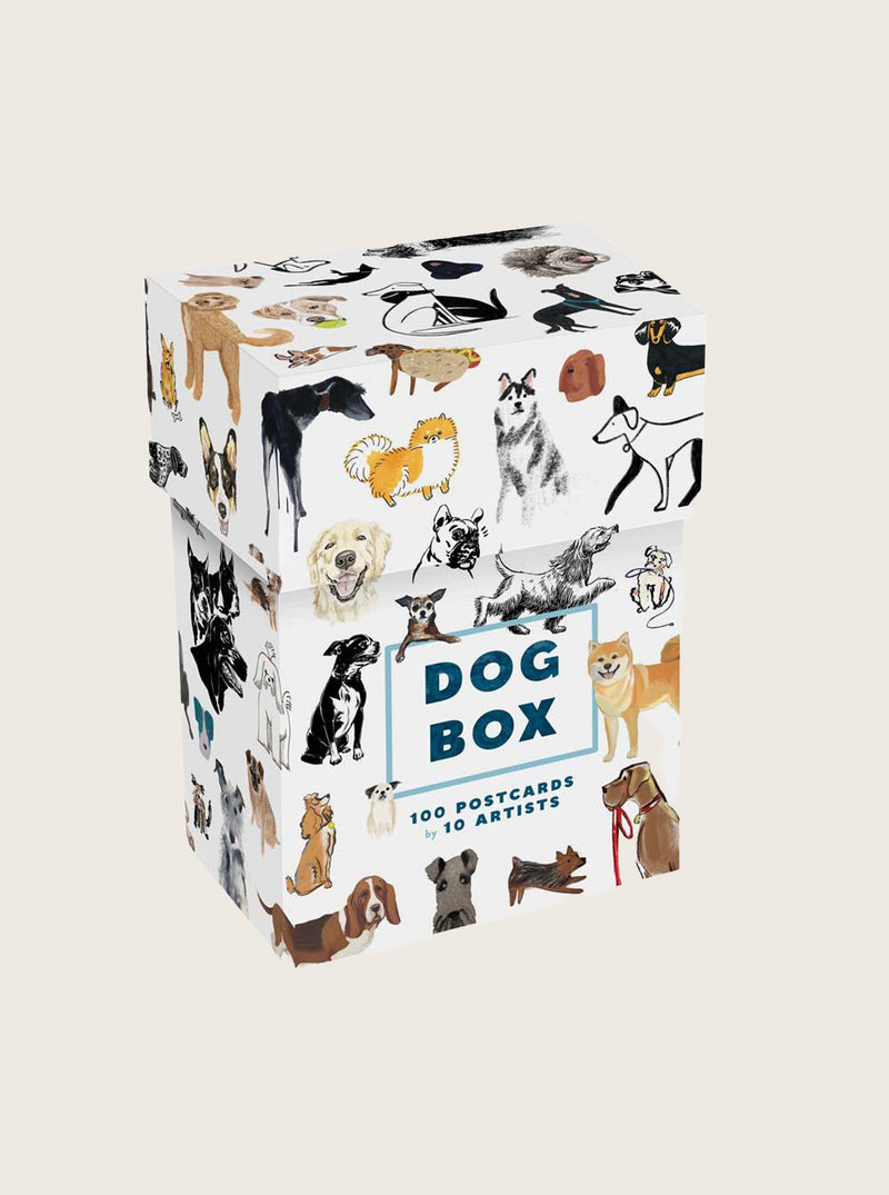 100 POSTCARDS DOG BOX