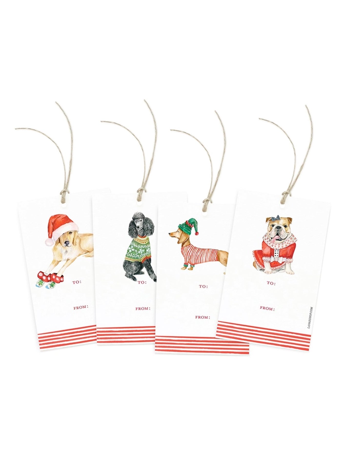 FESTIVE PET GIFT TAG SETS by Lana's Shop