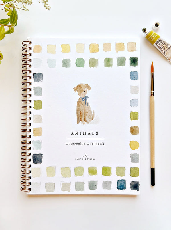 ANIMALS WATERCOLOR WORKBOOK