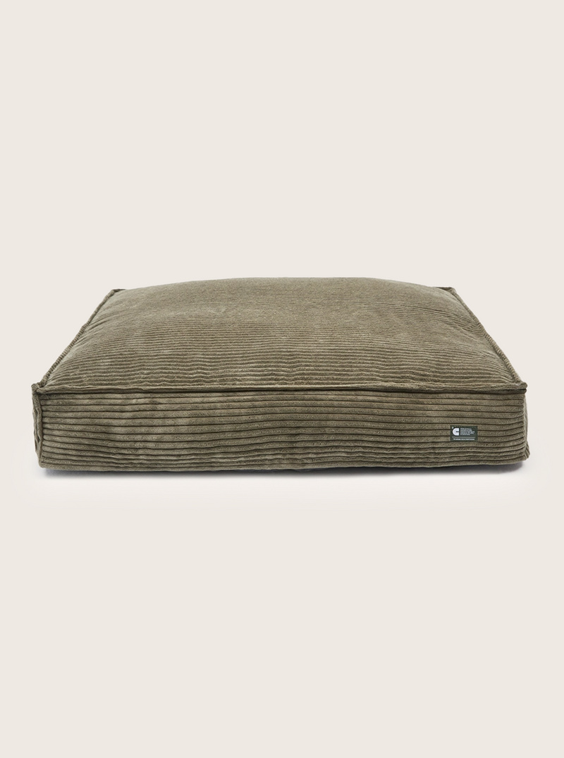 Green Corduroy Dog Bed