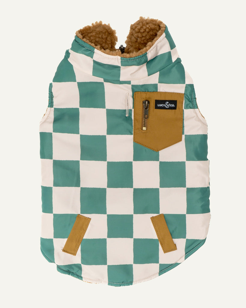 REVERSIBLE TEDDY VEST by Lucy & Co