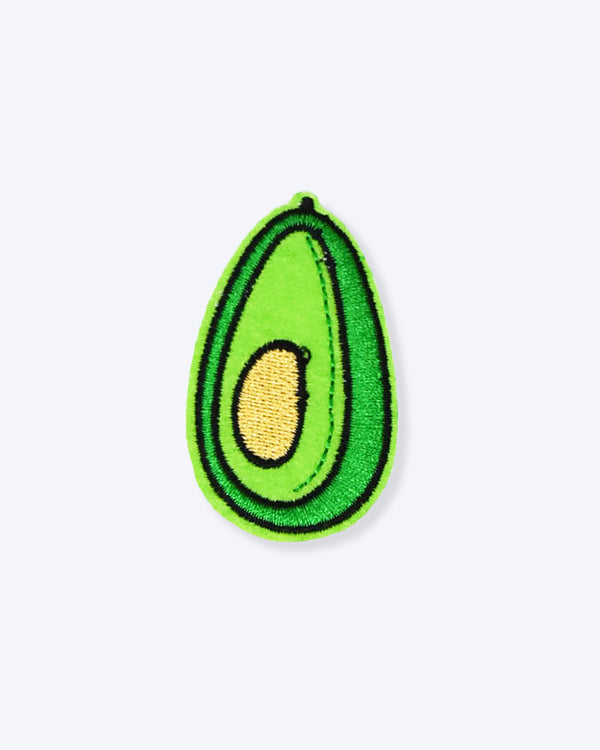 AN AVOCADO DOG PATCH IRON ON. 