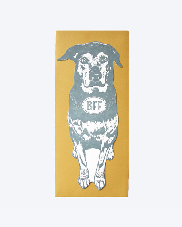 BFF Dog Card by Blackbird Letterpress gift present send money 