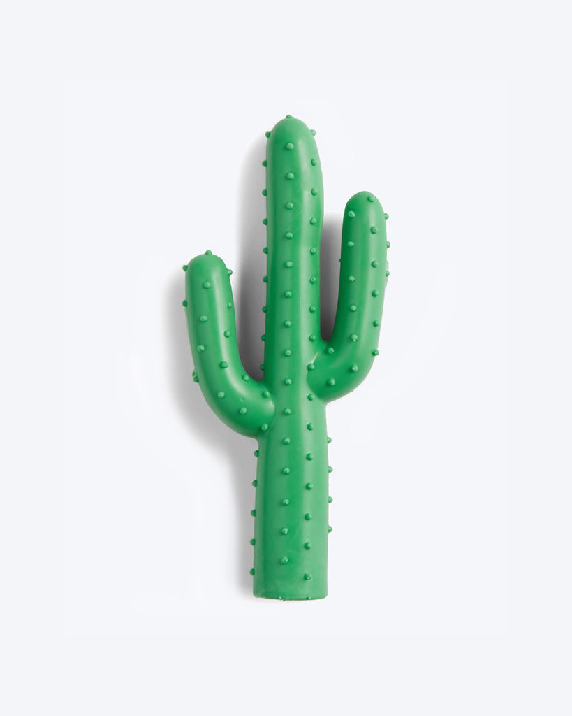 WAGGO GREEN RUBBER CACTUS DOG TOY