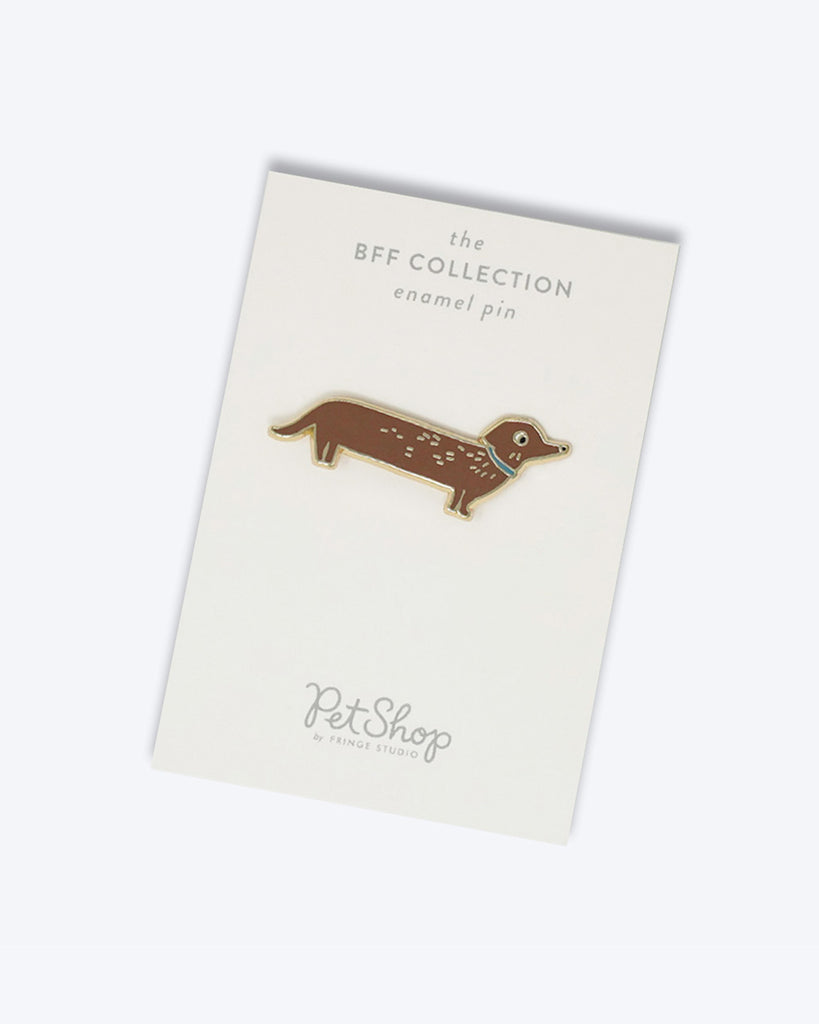 DACHSHUND WEINER DOG ENAMEL PIN DOG PETSHOP