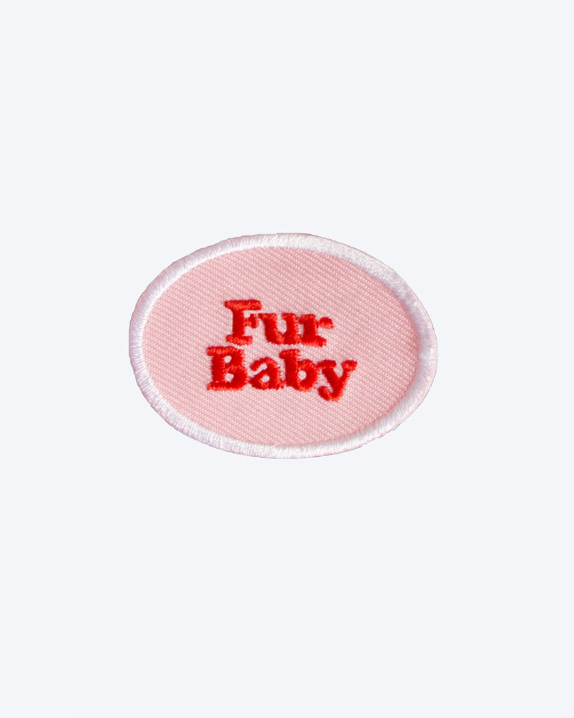 IRON ON PATCH FOR DOG BANDANA FUR BABY PINK