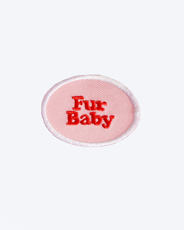 IRON ON PATCH FOR DOG BANDANA FUR BABY PINK