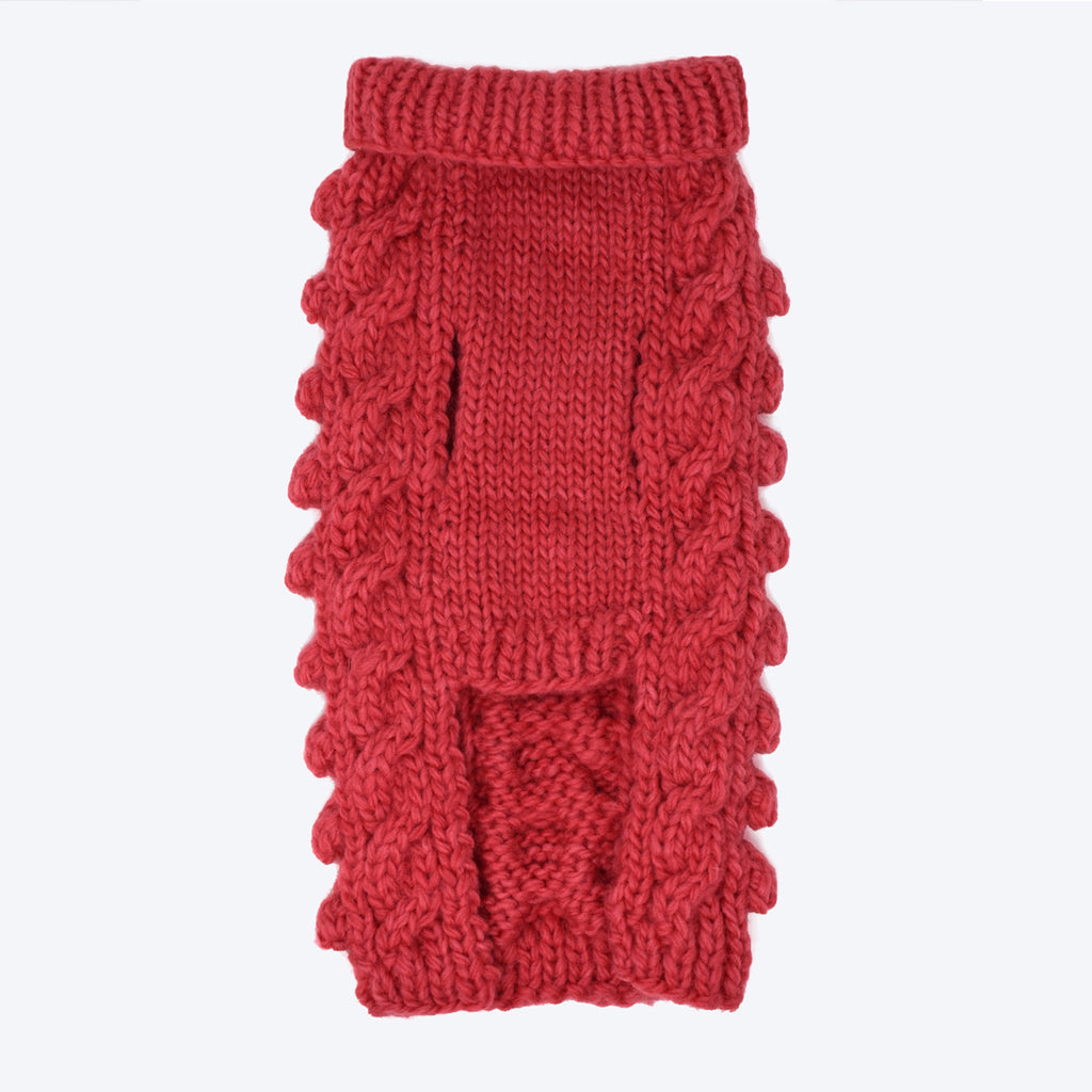 WARE OF THE DOG SWEATER KNIT TURTLENECK BERRY PINK