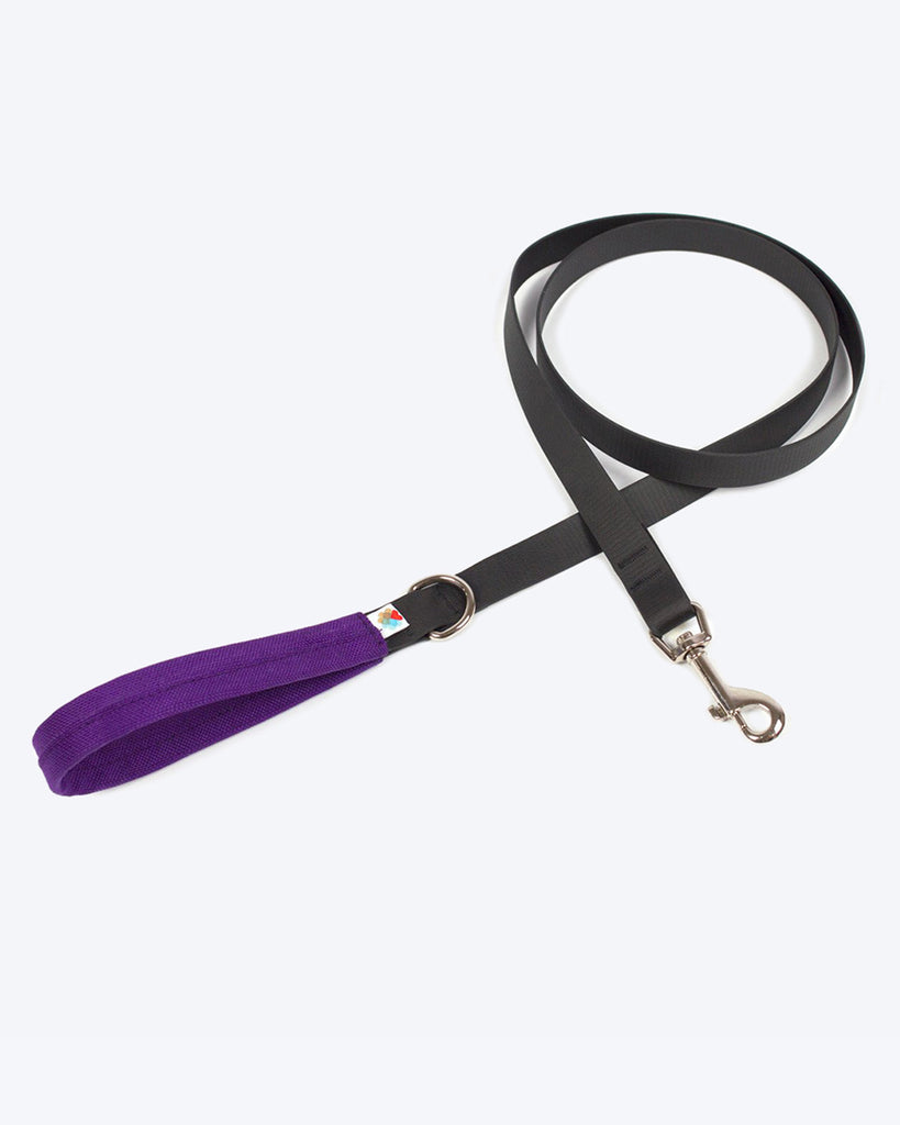 FUNSTON DOG LEASH BY WILDEBEEST. PURPLE WATERPROOF SMALL MEDIUM