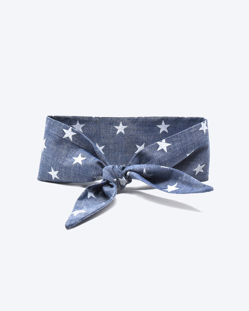 Star necktie for dogs and cat. Like a rolled bandana but less fuss.