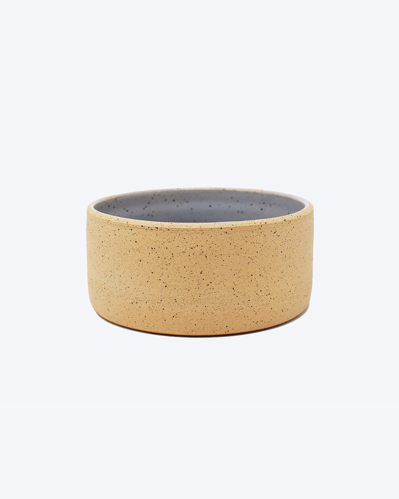 Dog bowl for water and food. Handcrafted by ceramicist in California.