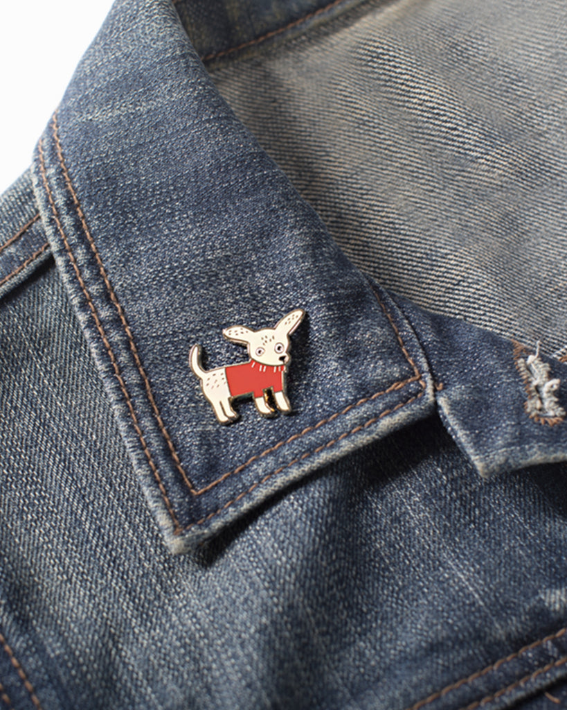 CHIHUAHUA ENAMEL PIN PETSHOP DOG