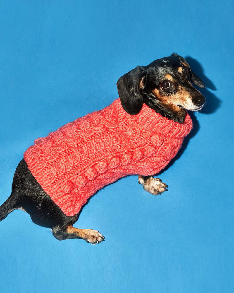 WARE OF THE DOG SWEATER KNIT TURTLENECK PINK